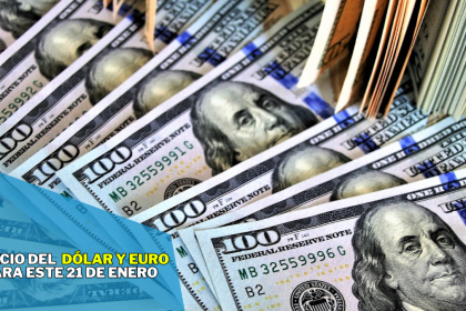 Dólar y euro para este 21 enero