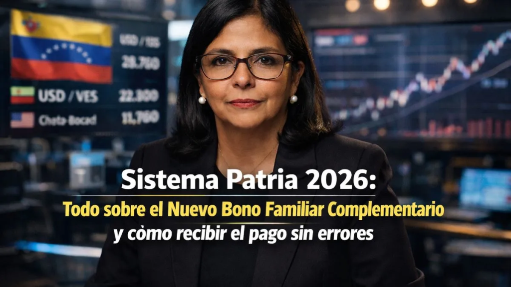 Sistema Patria 2026: Todo sobre el Nuevo Bono Familiar Complementario y cómo recibir el pago sin errores