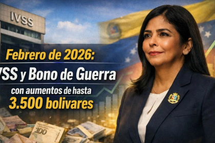 Febrero de 2026: IVSS y Bono de Guerra con aumentos de hasta 3.500 bolívares