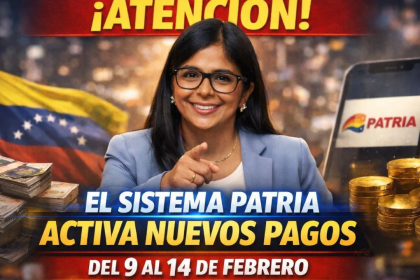 ATENCIÓN: el Sistema Patria activa nuevos pagos del 9 al 14 de febrero