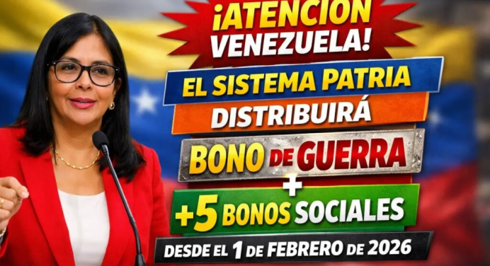Estos son los bonos que el Sistema Patria entregará en febrero
