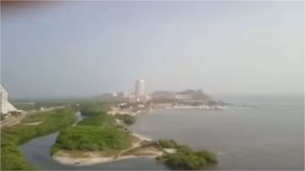 Margarita bajo una densa capa de Polvo Sahariano