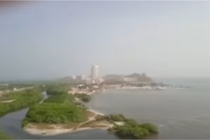 Margarita bajo una densa capa de Polvo Sahariano