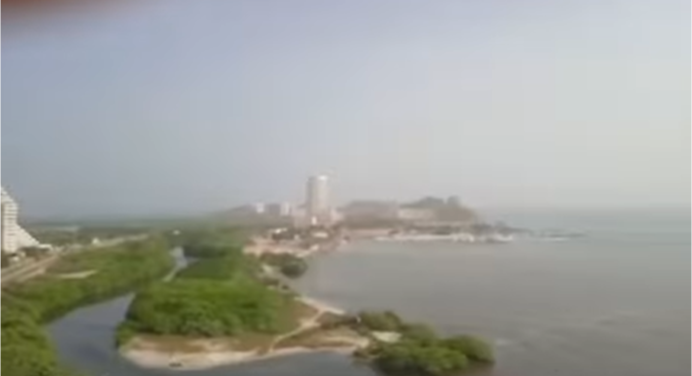 Margarita bajo una densa capa de Polvo Sahariano