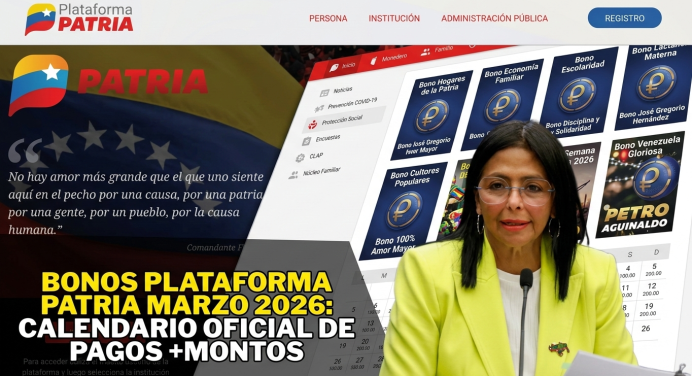 Bonos Plataforma Patria Marzo 2026: Calendario Oficial de pagos +Montos