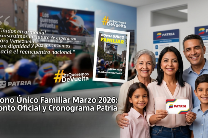 Bono Único Familiar Marzo 2026: Monto Oficial y Cronograma Patria