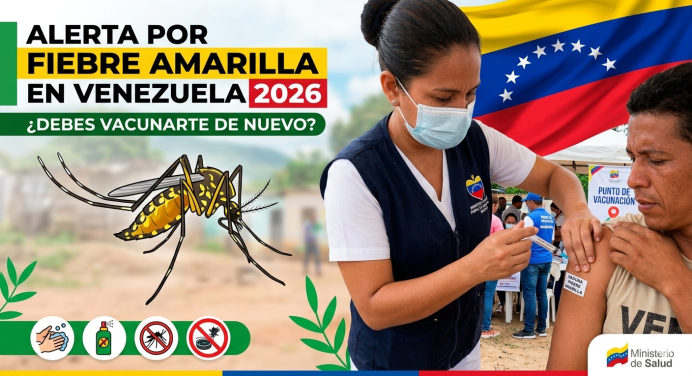 Alerta por Fiebre Amarilla en Venezuela 2026: ¿Debes vacunarte de nuevo? Esto aclara el Dr. Julio Castro