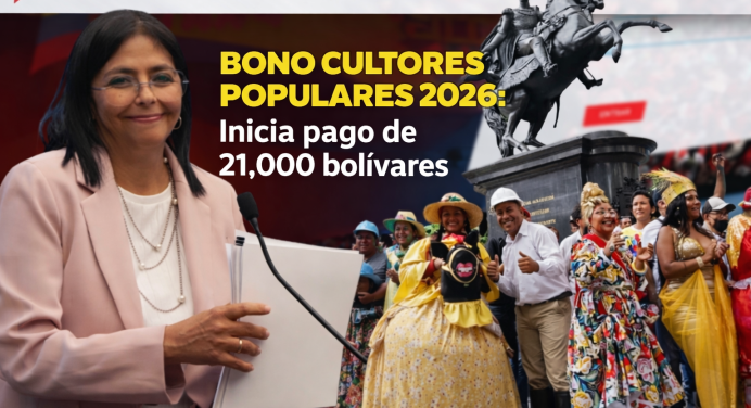 Bono Cultores Populares 2026: Inicia pago de 21.000 bolívares