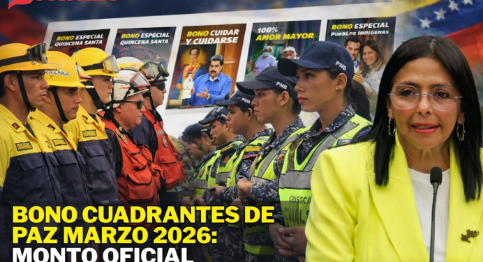 Patria inicia pago Bono Cuadrantes de Paz Marzo 2026: Monto Oficial