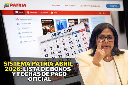 Sistema Patria Abril 2026: Lista de Bonos y Fechas de Pago OFICIAL