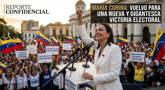 María Corina: Vuelvo para una nueva y gigantesca victoria electoral