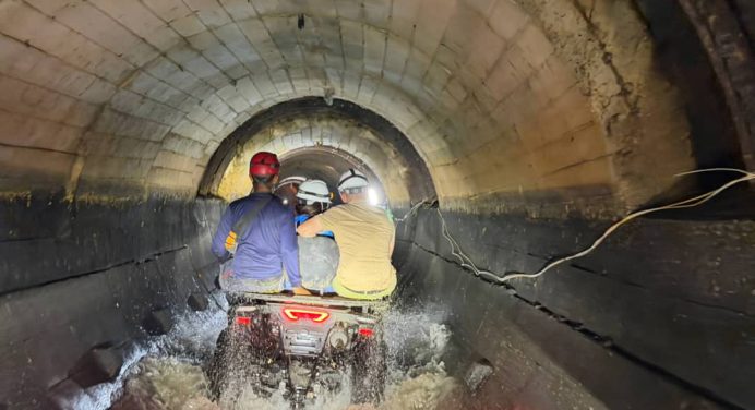 Siguen intentando reducir obstrucción del túnel de sistema Turimiquire