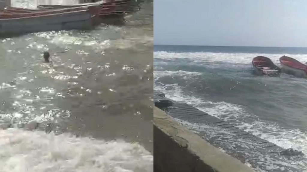 Puerto Cabello en alerta por fuerte oleaje en su costa