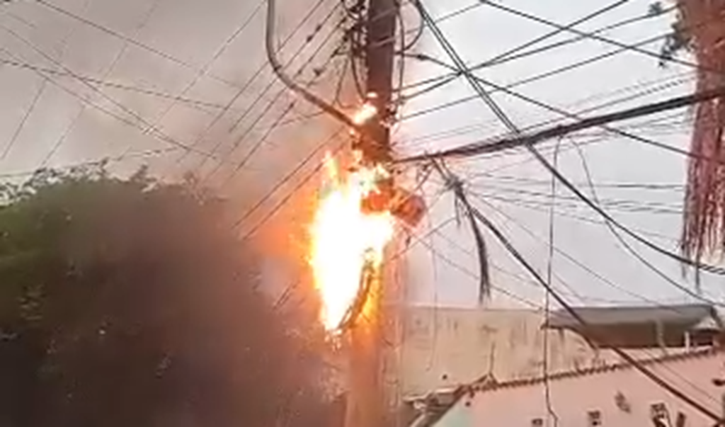 Explosión en transformador deja sin electricidad a Pampatar +Video