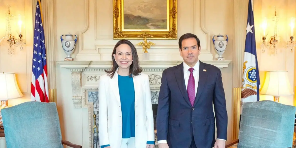 María Corina Machado calificó de “excelente” su reunión con Marco Rubio