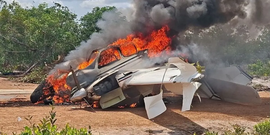 FANB inutiliza aeronave presuntamente vinculada al narcotráfico en Amazonas