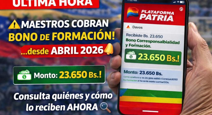 Docentes cobran bono Corresponsabilidad y Formación abril 2026: Monto y quiénes lo reciben