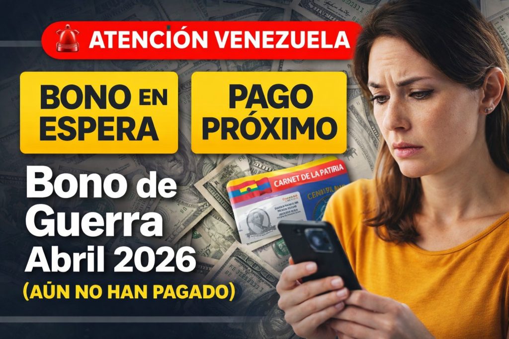 bono de guerra abril 2026 pago