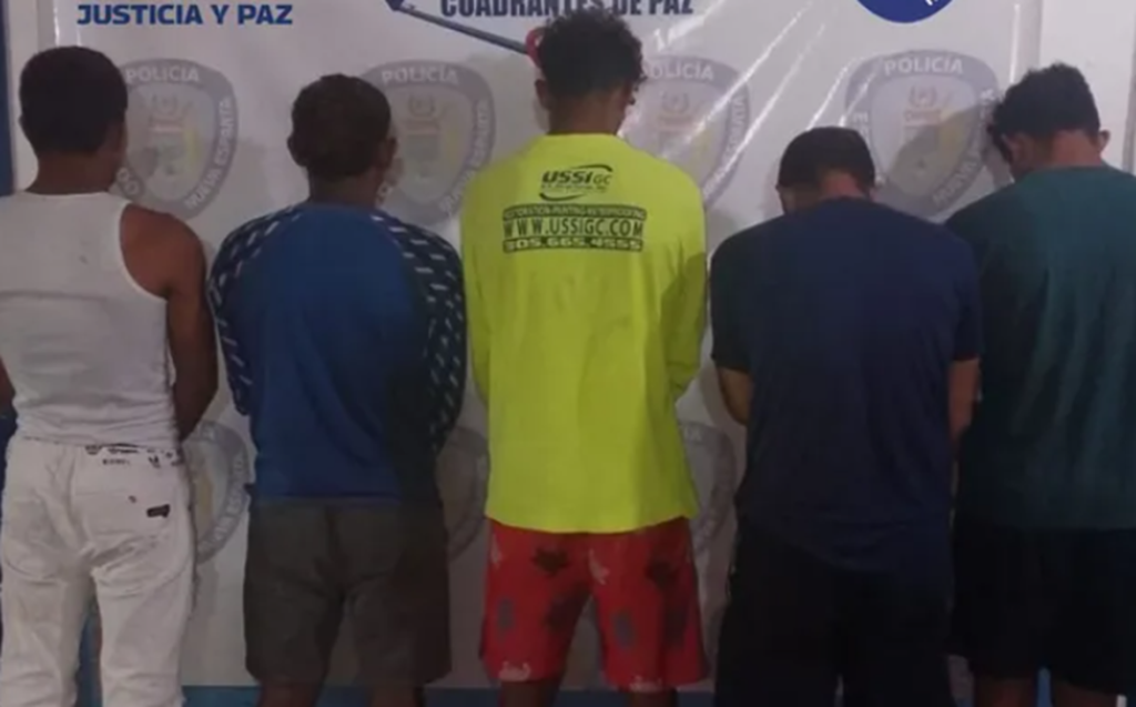 Arrestados cinco ciudadanos por participar en riña callejera en Juan Griego