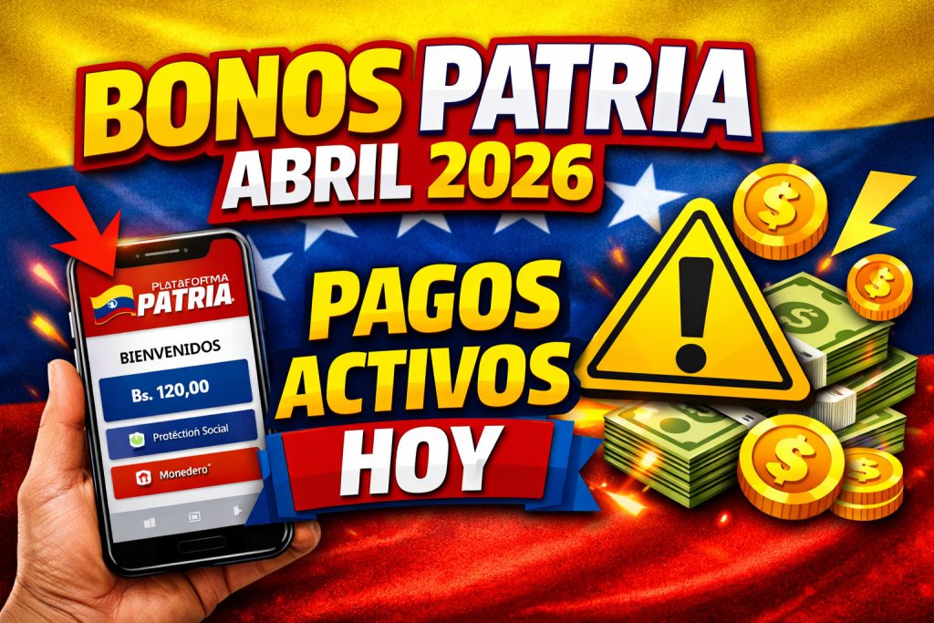 pago bonos patria abril 2026 trabajadores venezuela