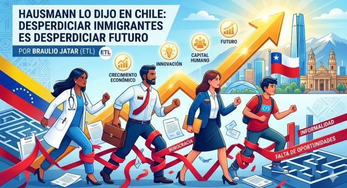Hausmann lo dijo en Chile: desperdiciar inmigrantes es desperdiciar futuro