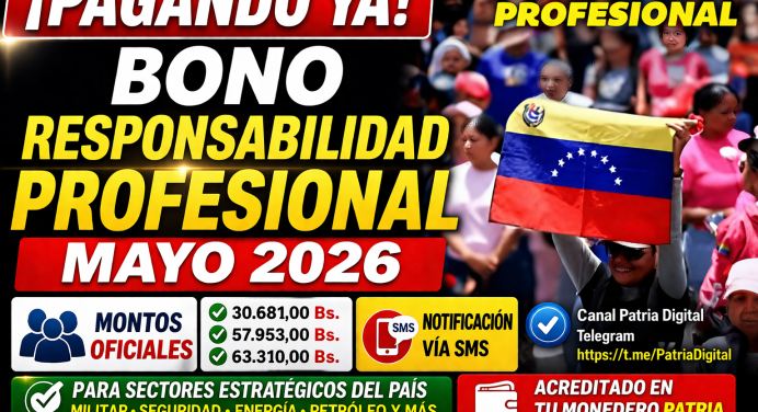 Bono Responsabilidad Profesional Mayo 2026: Montos Oficiales y quiénes cobran