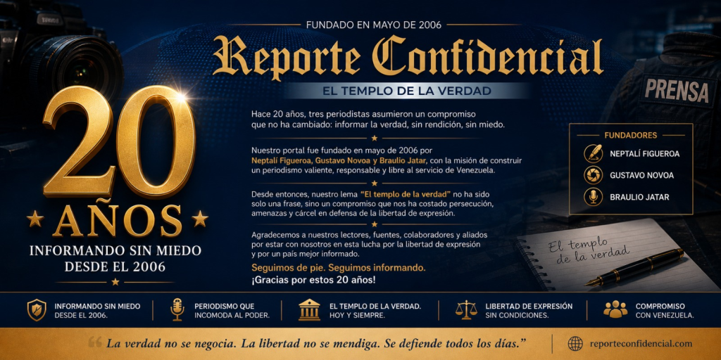 Reporte Confidencial celebra 20 años informando sin miedo y sin rendición