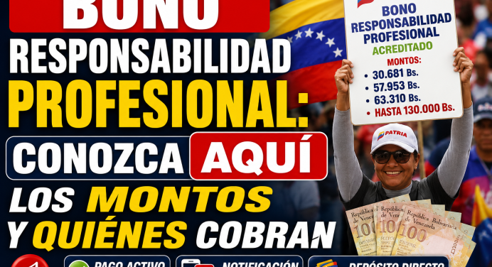 Bono Responsabilidad Profesional 2026: Conozca AQUÍ los montos OFICIALES y quiénes cobran