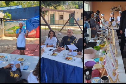 Alumnos del Colegio Pablo Romero Millán participando en la competencia de cocina MasterChef PRM 2026.