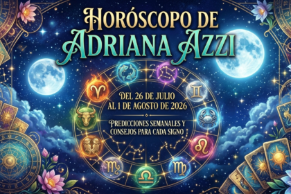 Horóscopo de Adriana Azzi del 26 de julio al 1 de agosto de 2026