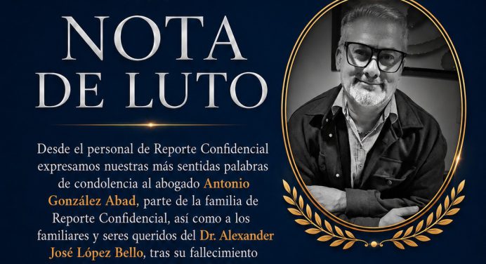 NOTA DE LUTO: Dr. Alexander José López Bello