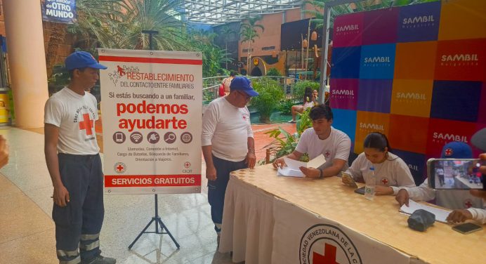 Cruz Roja insular instaló 4 puntos de información para reestablecer contacto familiar