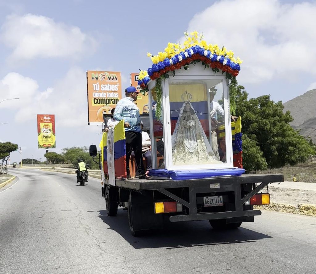 Imagen de la Virgen del Valle y San José Gregorio recorrieron Margarita