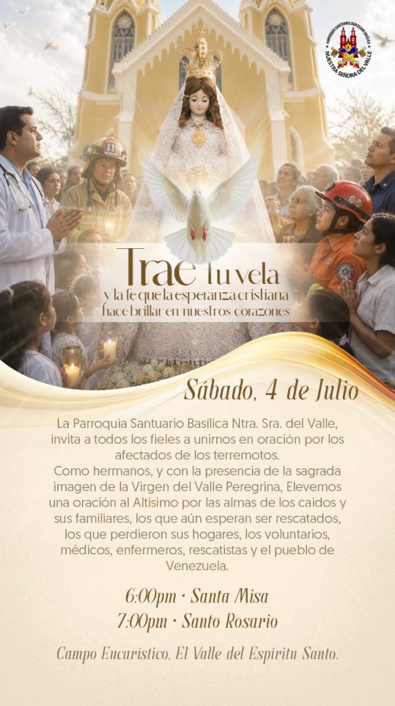 Parroquia El Valle promueve encuentro de oración por los caídos y sus familias