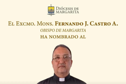 Padre Humberto Salazar nuevo Vicario de la Diócesis de Margarita