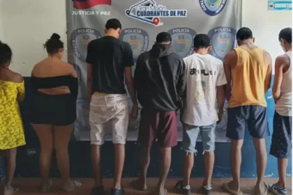 Siete detenidos con presunta droga en avenida Aldonza Manrique