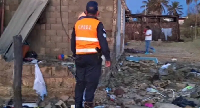 Un niño fallece tras colapso de su vivienda por fuertes vientos en Zulia