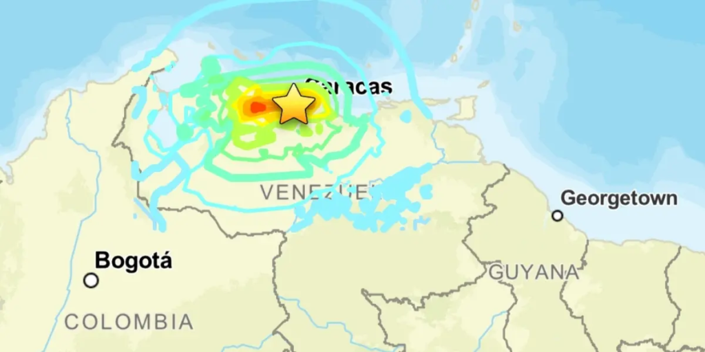 USGS reubica epicentro del terremoto de magnitud 7.5 del 24 de junio frente a Catia La Mar