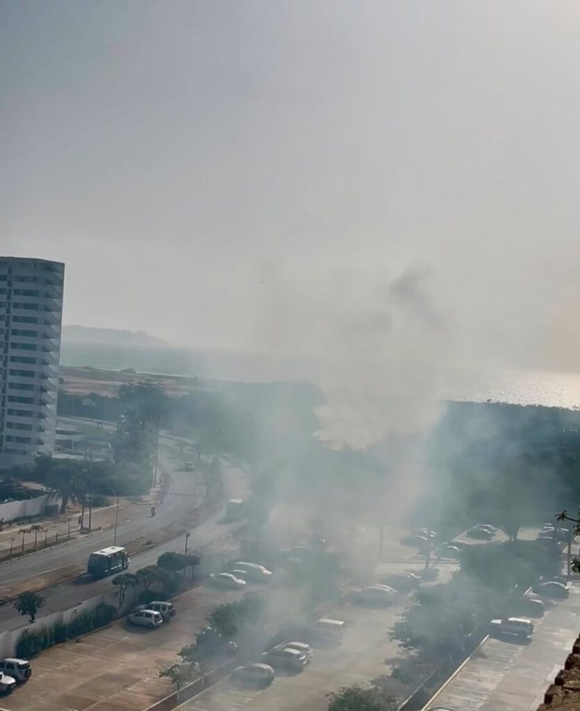 Controlan incendio en reserva de la laguna en playa La Caracola