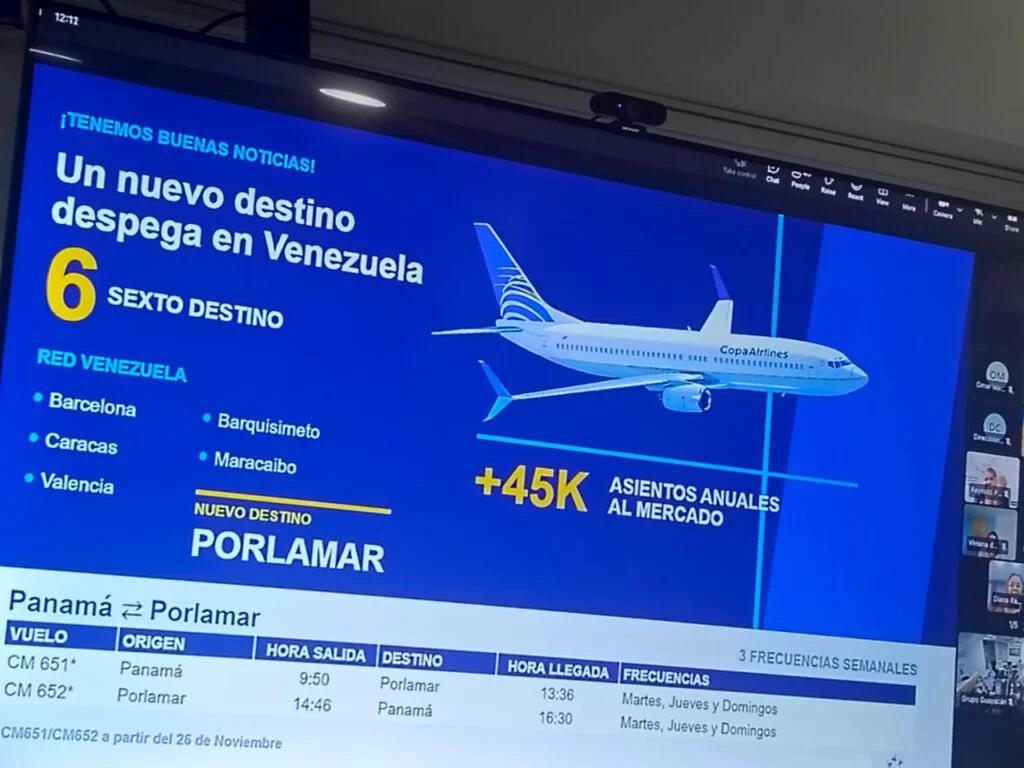 El 26 de noviembre inicia ruta Panamá-Porlamar