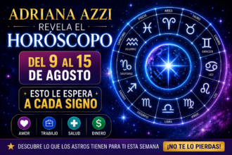 Horóscopo de Adriana Azzi del 9 al 15 de agosto: predicciones para cada signo zodiacal en amor, trabajo, salud y dinero.