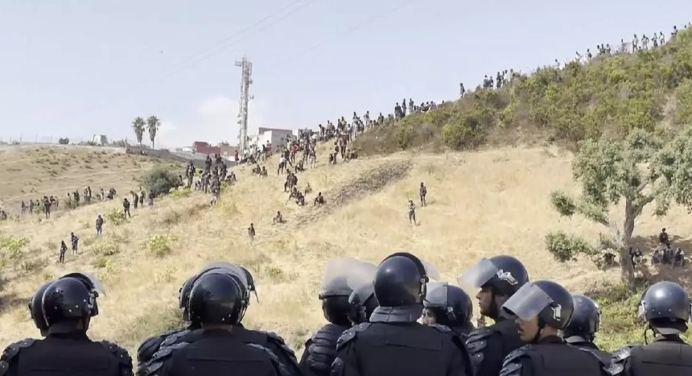 Autoridades marroquíes frustraron otro intento de migrantes de entrar irregularmente a Ceuta