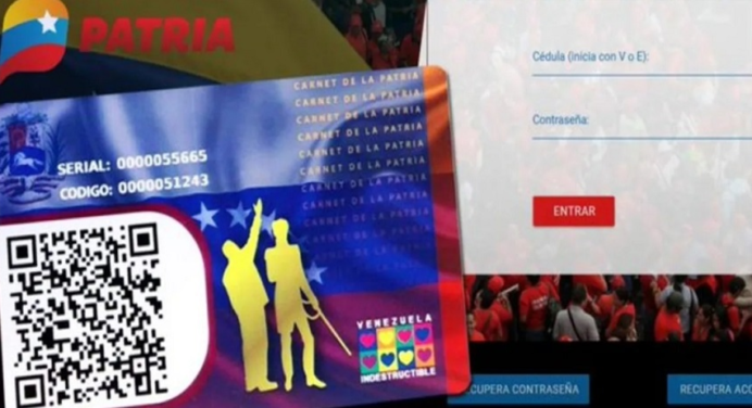 Inició el pago de un bono por $132 a través del Sistema Patria