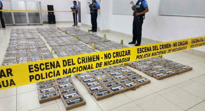 La Policía de Nicaragua incauta 694 kilos de cocaína en el Pacífico, sin detenidos