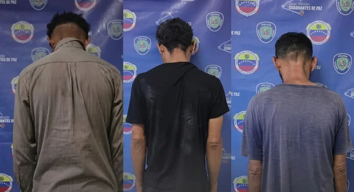 Polimariño capturó a tres por hurto de cableado en Porlamar