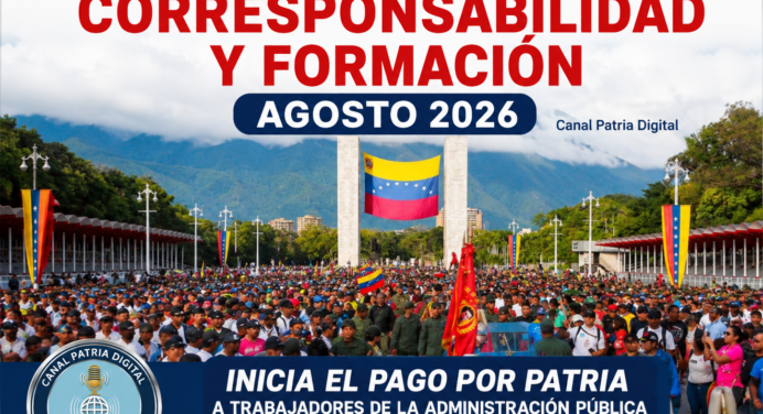 Bono de Corresponsabilidad y Formación agosto 2026: Inicia el pago por Patria