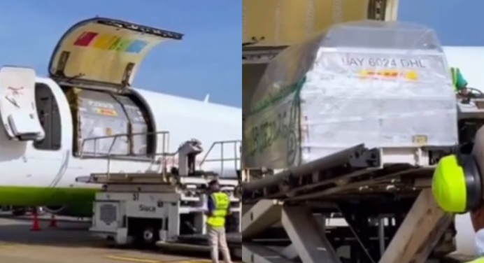 Aeropuerto de Maiquetía reanudó sus operaciones de carga con primer vuelo desde Panamá
