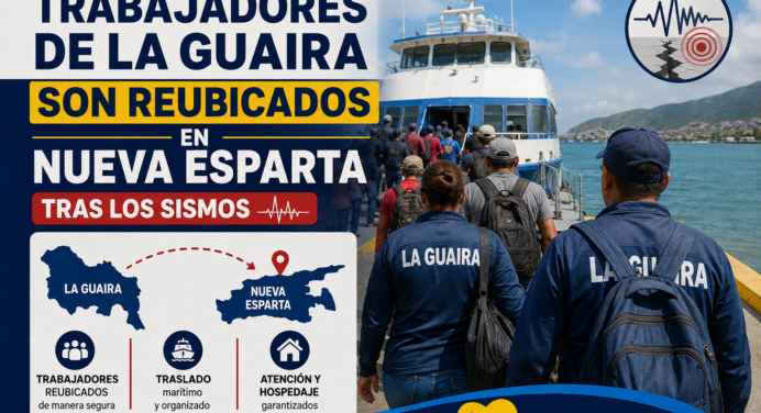 Tras los sismos: Trabajadores de La Guaira son reubicados en Nueva Esparta