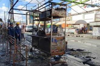 Explosión de bombona destruye puesto de perros en Porlamar