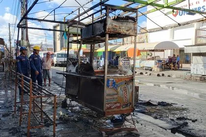 Explosión de bombona destruye puesto de perros en Porlamar